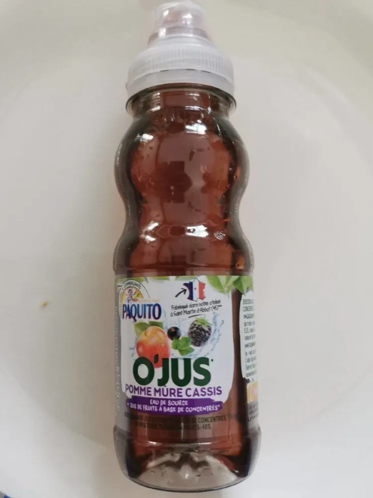 O'jus pomme cassis mûre