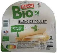 Blanc de poulet bio 2tr 80g