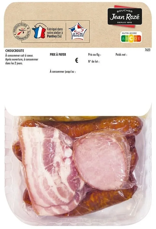Choucroute cuisinée familiale - 800g environ
