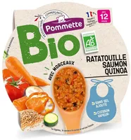 Assiette BIO Ratatouille Saumon Quinoa dès 12 mois 230g