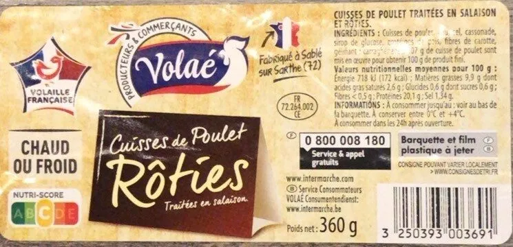 Cuisses de poulet rôties