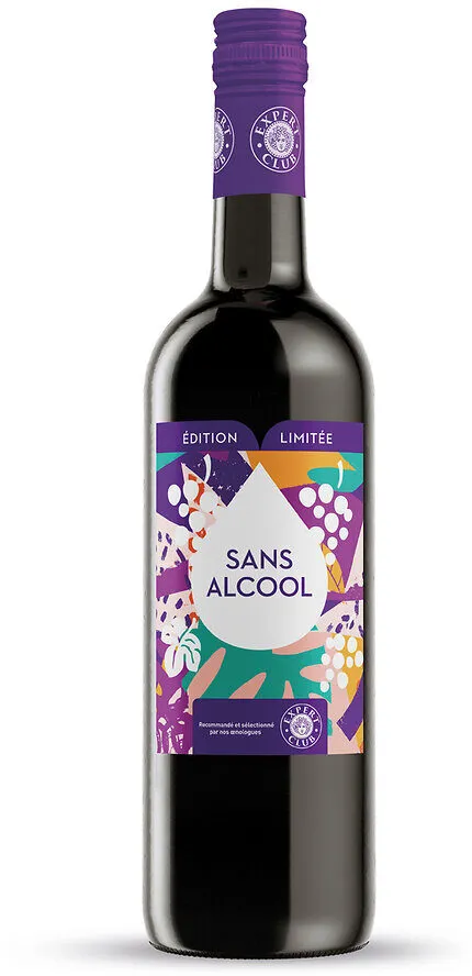 Boisson a base de vin rouge desalcoolisé 75 cl