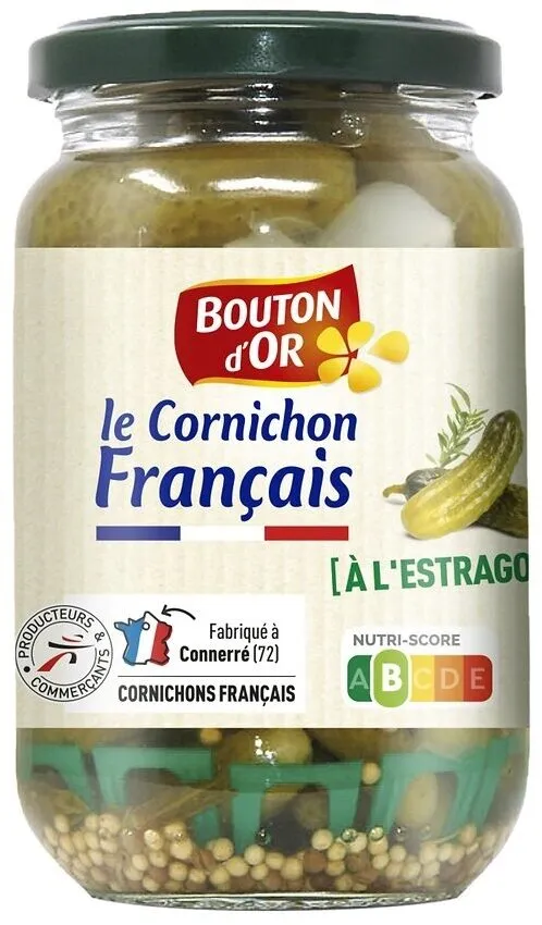 Cornichons français à l'estragon 360g (sans calibre)