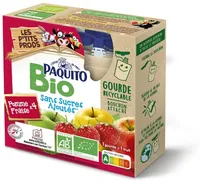 GOURDES Purée de fruits Pommes fraises SSA - BIO - 4 x 90 g