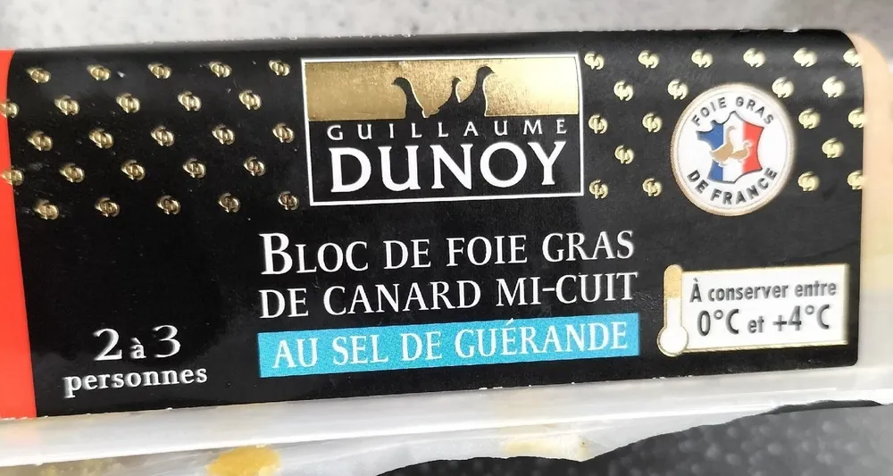Bloc de foie gras de canard mi cuit