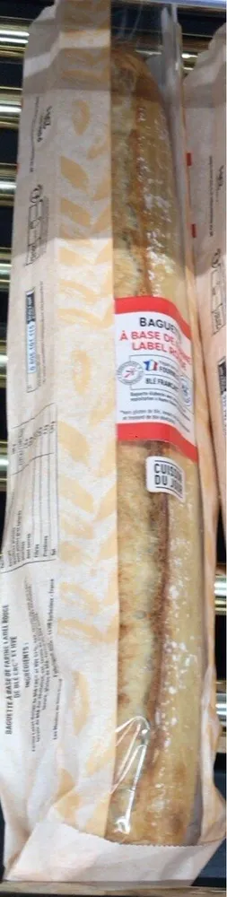 Baguette à base de farine label rouge
