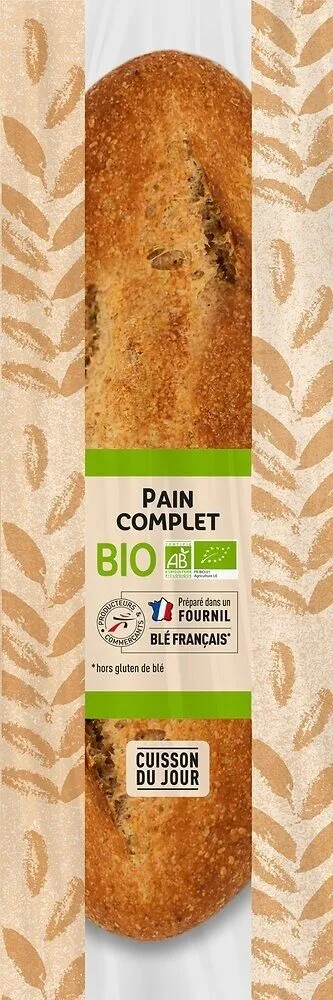 Pain batard complet bio prec/300g p&c