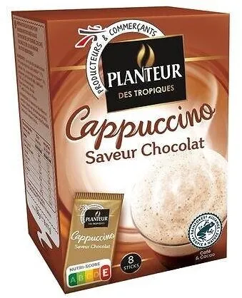 Cappuccino saveur chocolat sticks x8 - 136g