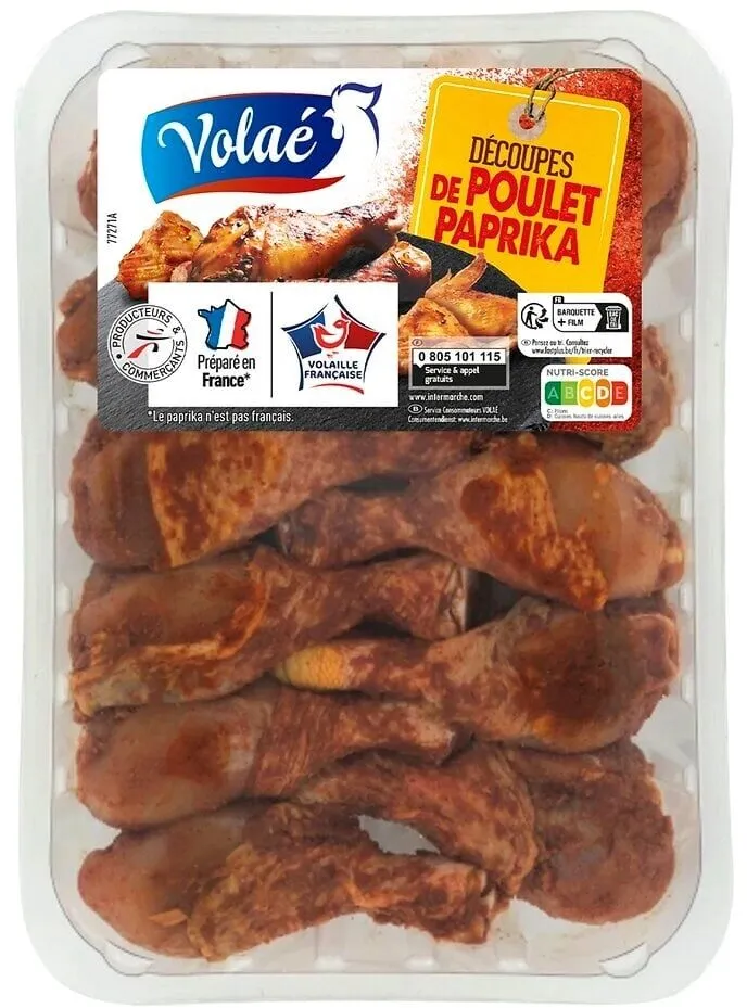 PILONS DE POULET MARINES PAPRIKA - 1kg