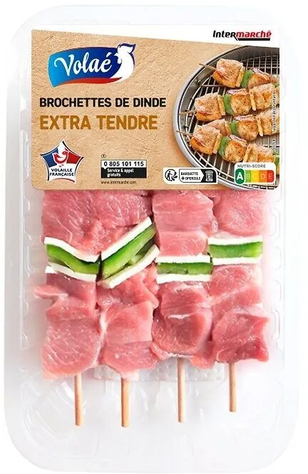 BROCHETTES DE DINDE - 4x100g