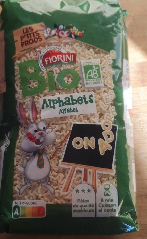 Pates alphabet p'tits prods bio 500g