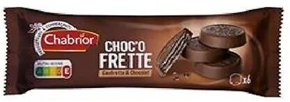Gaufrette fourrage cacao et enrobé de chocolat (CHOCO FRETTE) 6x 24g