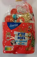 Sachets mix figurines chocolat au lait Noël 160g