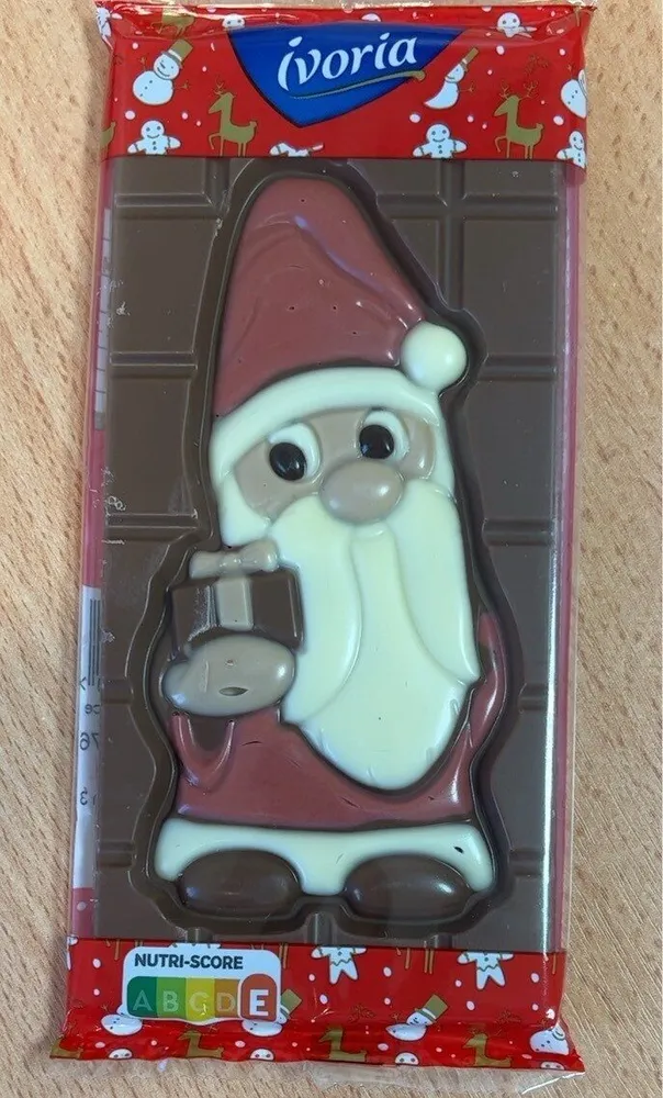 Moulage de chocolat au lait extra fin décoré