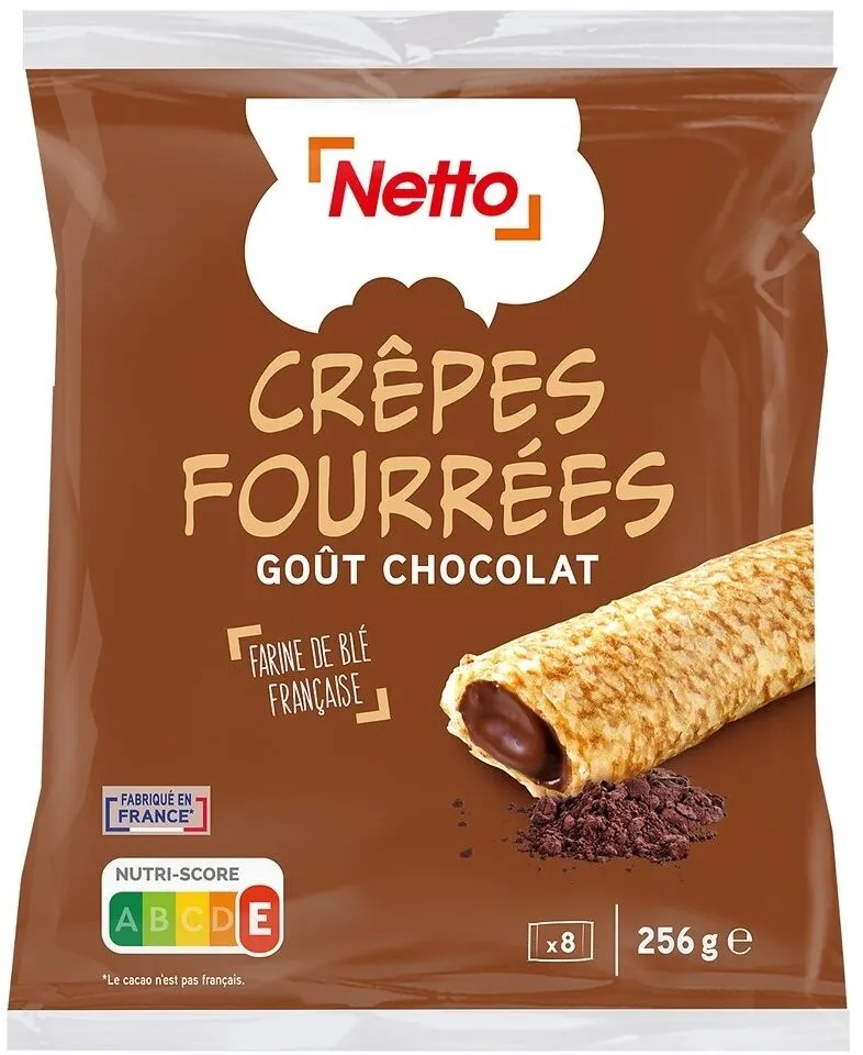 Crêpes fourrage au chocolat x8