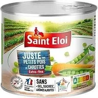 Petit pois carottes 1/2 sans sucres, sans sel, sans arôme