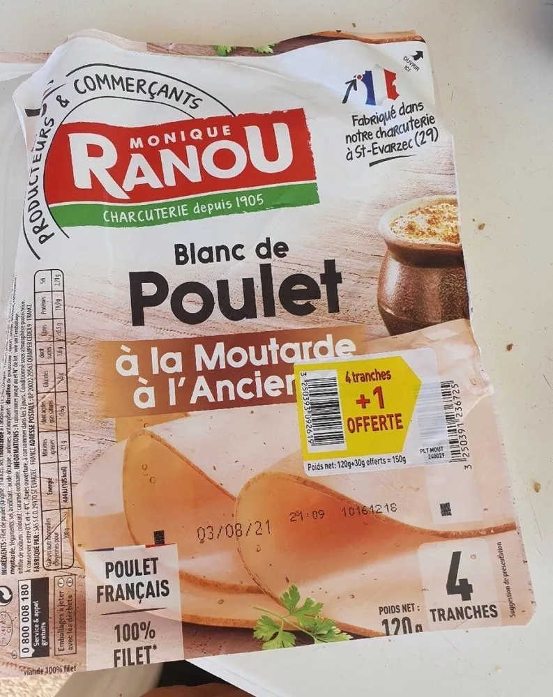 Blanc de poulet à la Moutarde à l'ancienne