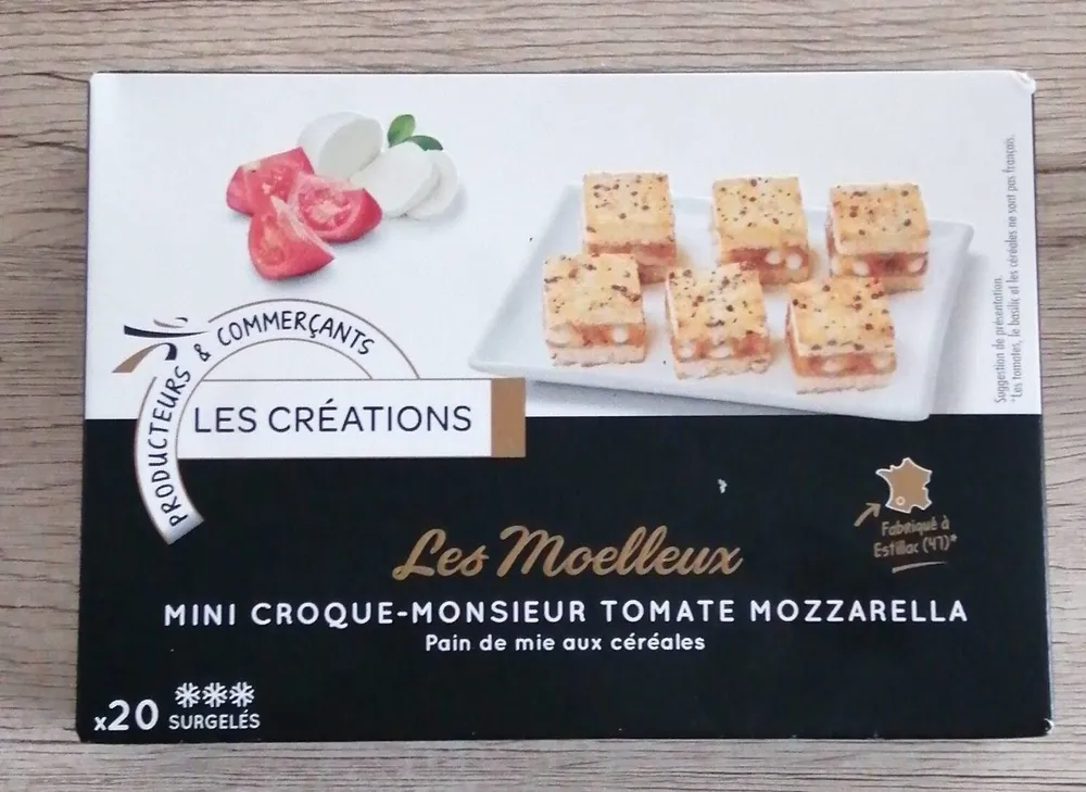 mini croque monsieur tomate mozzarella