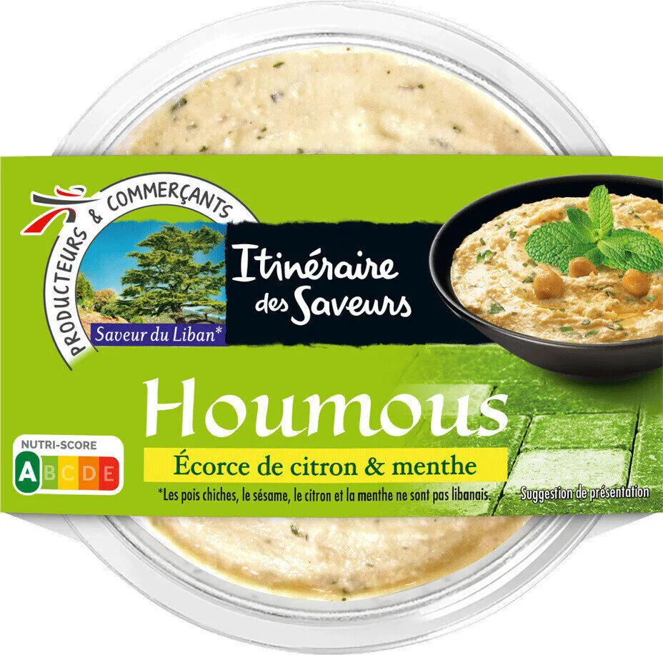 Houmous citron et menthe