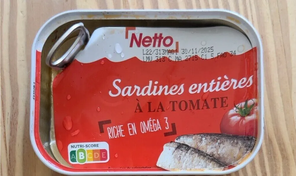 Sardines entières à la tomate
