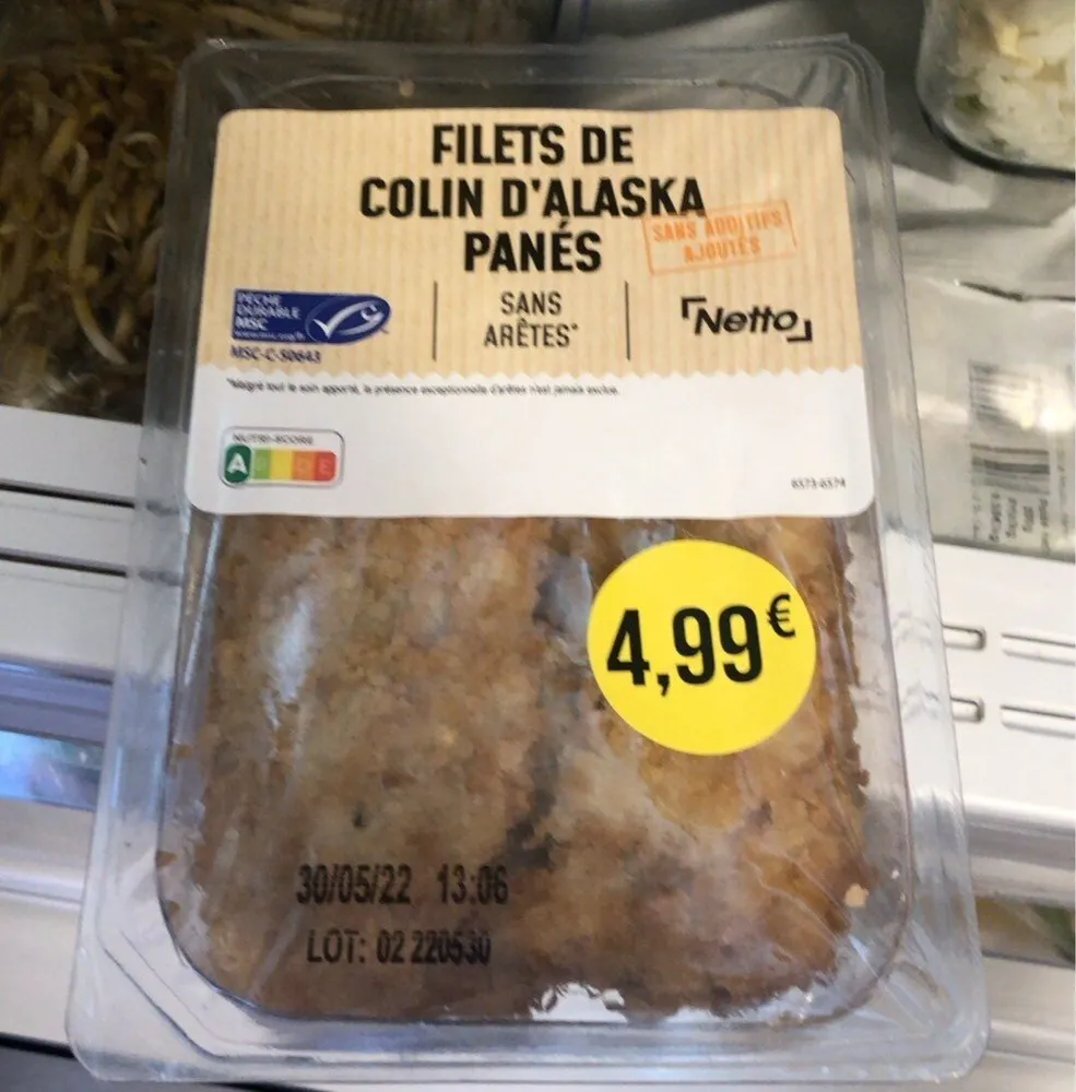 Filet de colin d Alaska pané