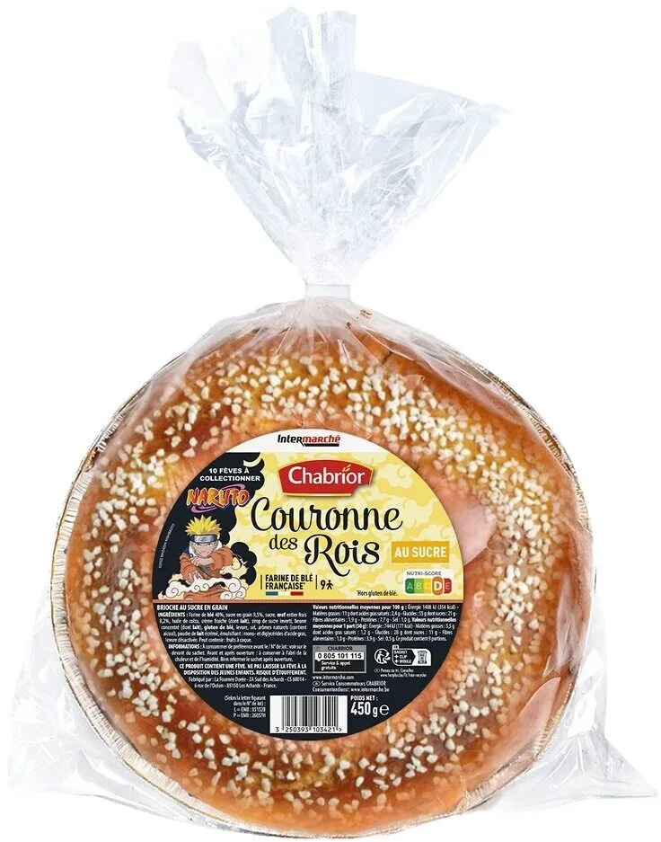 Couronne des rois briochée au sucre