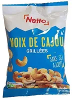 Noix de cajou grillées sans sel ajouté