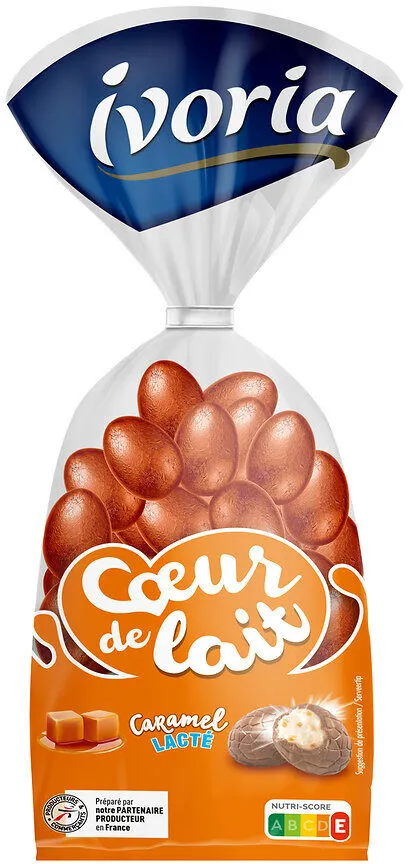 Sachet oeufs fourrés lactés caramel - 200g
