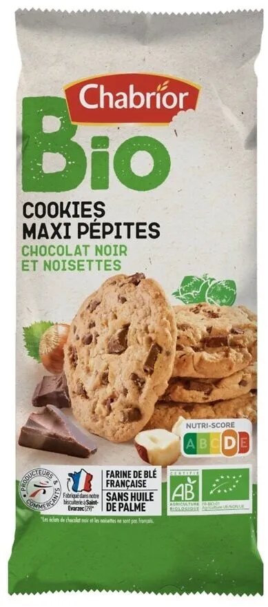 Cookies éclats de chocolat et noisette BIO