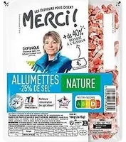 Allumettes natures sup tsr merci 2x75g