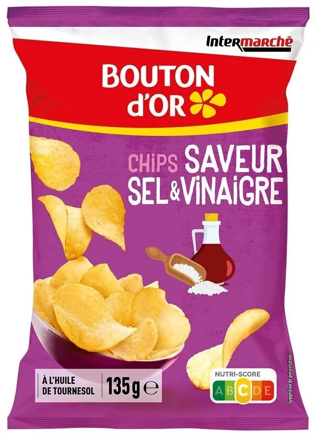 Chips saveur sel et vinaigre