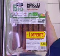 Merguez de boeuf bio