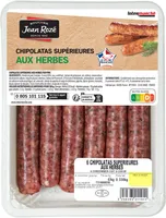 Chipolatas supérieures aux herbes