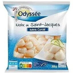 NOIX DE SAINT JACQUES SANS CORAIL MSC (usa) - Placopecten magellanicus - 300G