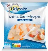 NOIX DE SAINT JACQUES AVEC CORAIL ASC 300G - Argopecten purpuratus - origine chili ou perou