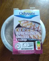 Aubergine grillées et fromage