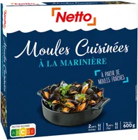 Moules cuisinees a la mariniere