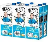 Lait 1/2 ecreme uht bq pack 6x1l merci!