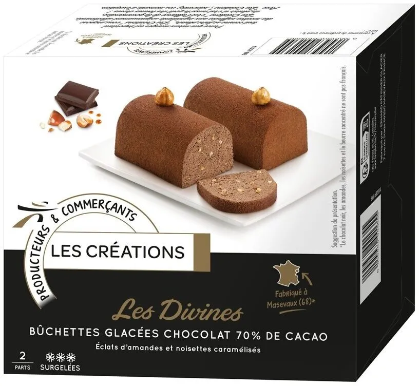 Buchettes les créations chocolat 70%