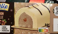 Bûche marron vanille