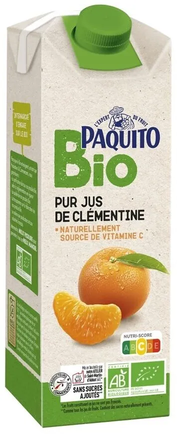 Pj clementine bio brique 75cl