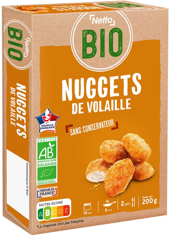 Nuggets de volaille bio 200g