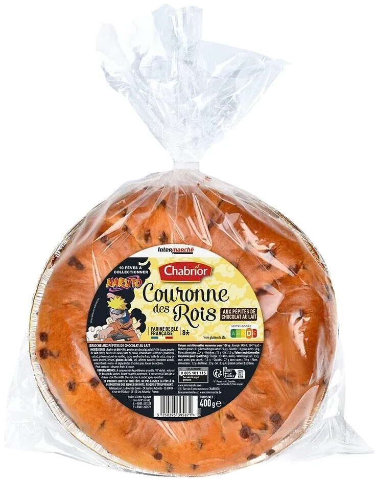 Couronne des rois aux pépites de chocolat