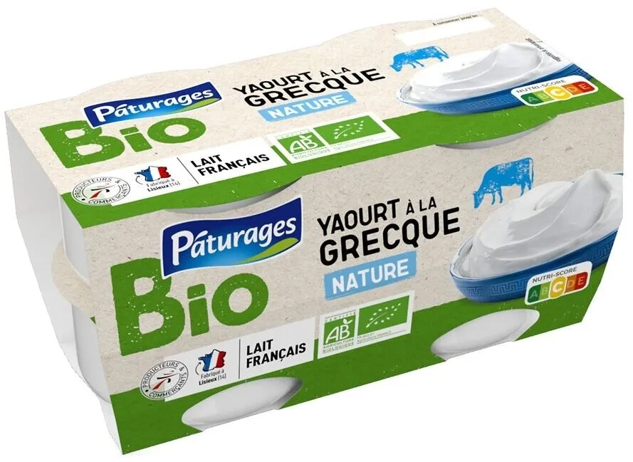 Yaourt a la grecque nature bio 4x125g