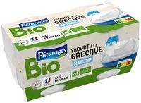 Yaourt a la grecque nature bio 4x125g