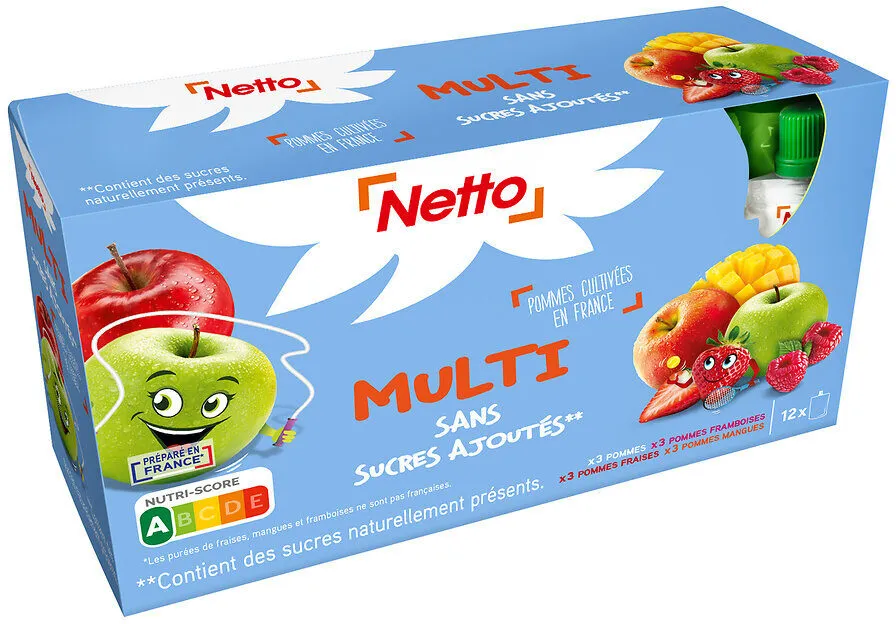 GOURDES Spécialité de fruits MULTIVARIETES (Pommes, fraises, framboises, mangues) SSA - 12 x 90 g
