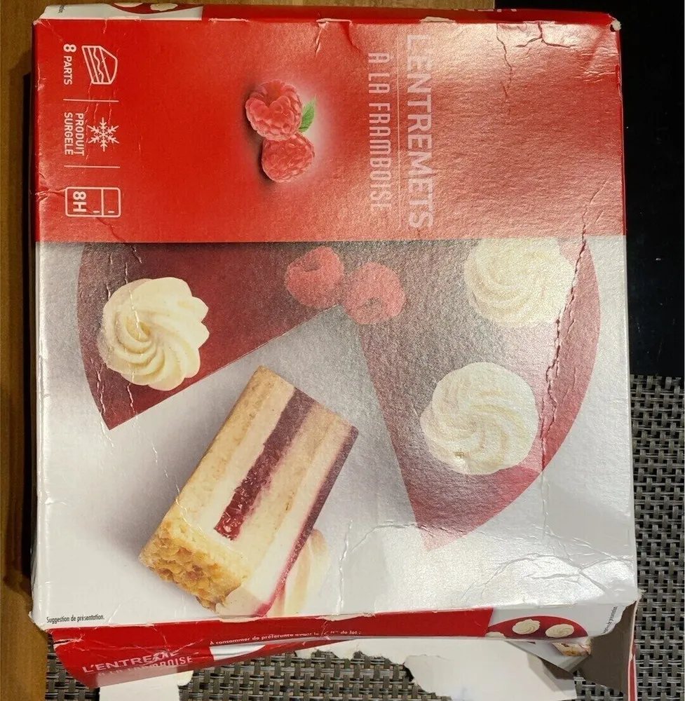 L’entremet à la framboise