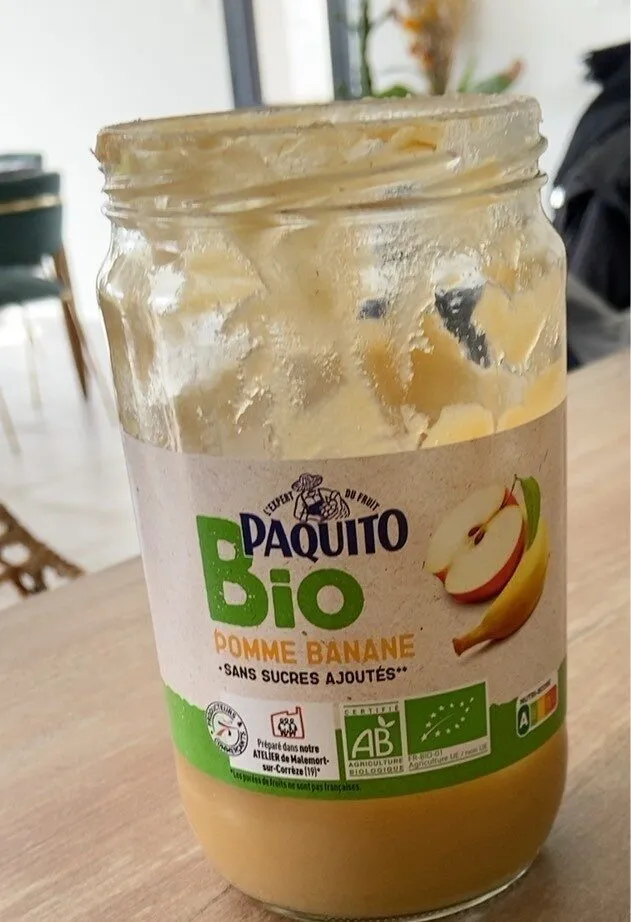 Bocal compote pomme banane BIO SSA