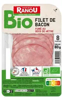 Filet de bacon bio 8T 80g