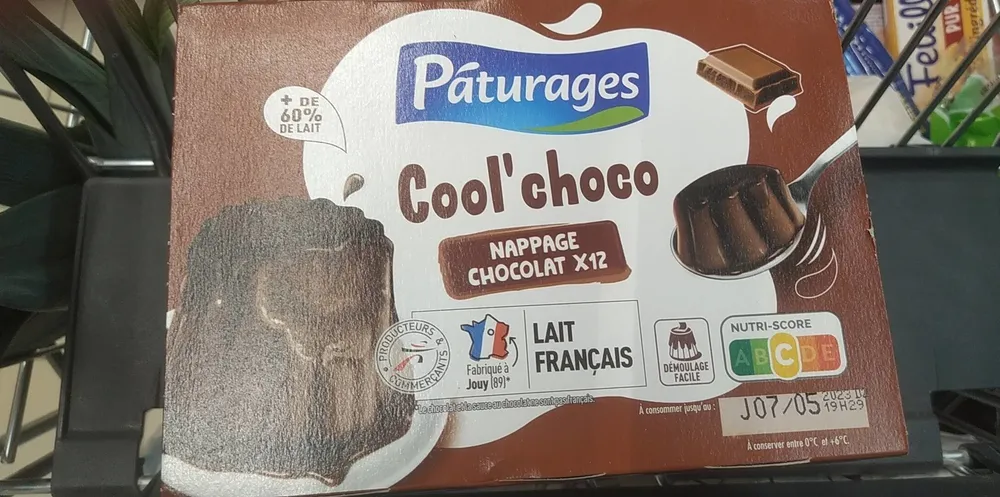COOL'CHOCO - FLAN NAPPE CHOCOLAT - 12x100g